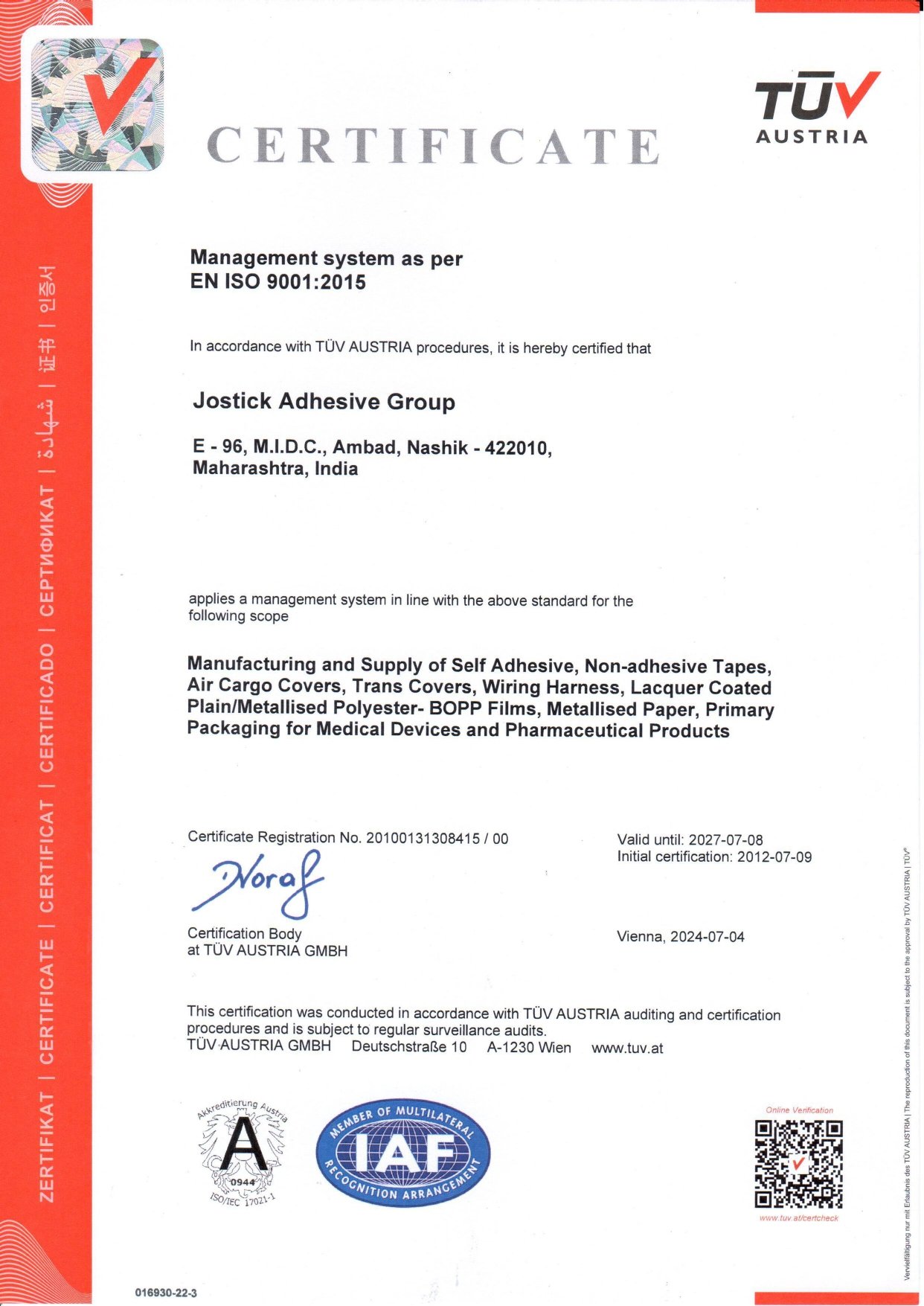 Certification of Registration